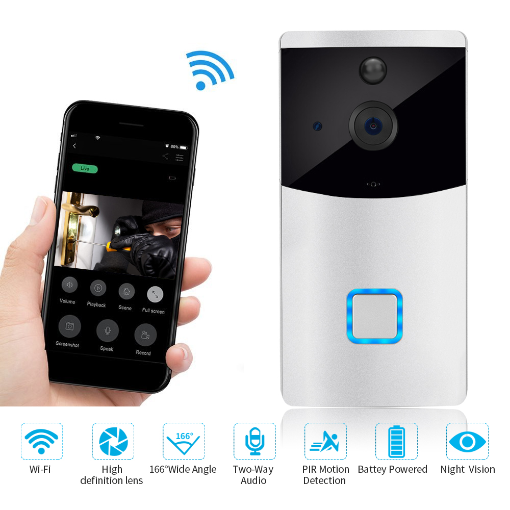 Smart wifi video surveillance intercom video doorbell